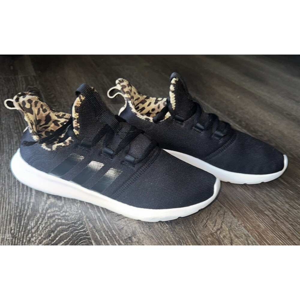 Adidas Cloudfoam Pure 2.0 Black Leopard Women's Sneakers 9.5